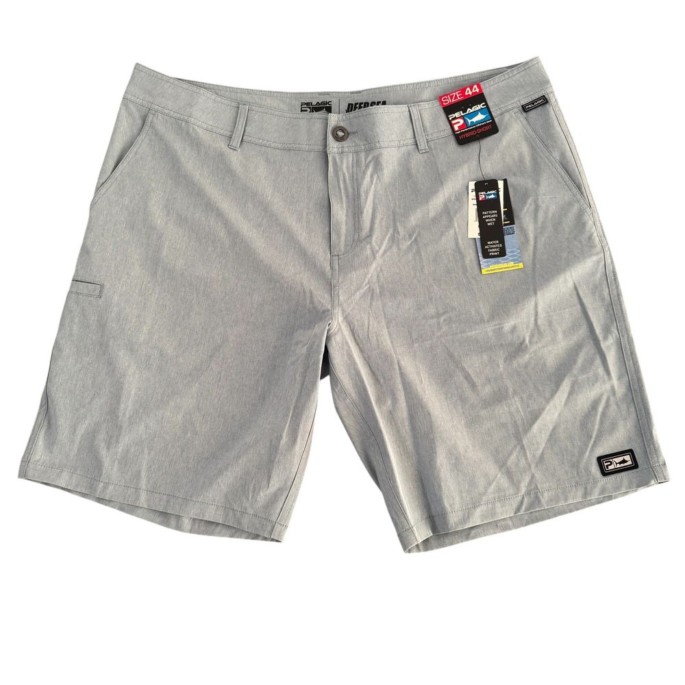 Pelagic 44x10 Blue Water Activated Print Men's Deep Sea‎ Hybrid Shorts NEW $66